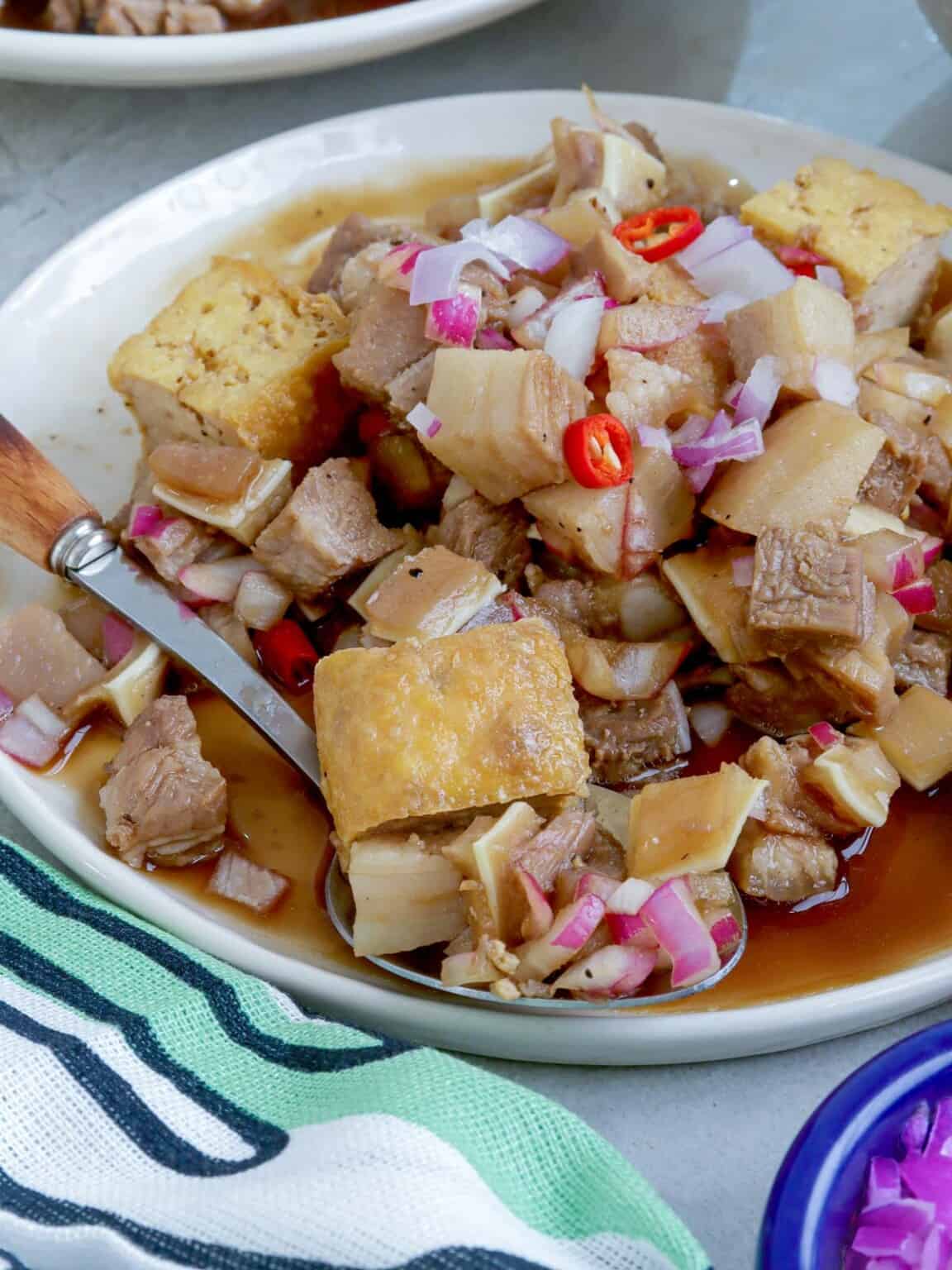 Tokwa T Baboy With Vinegar Dressing Kawaling Pinoy