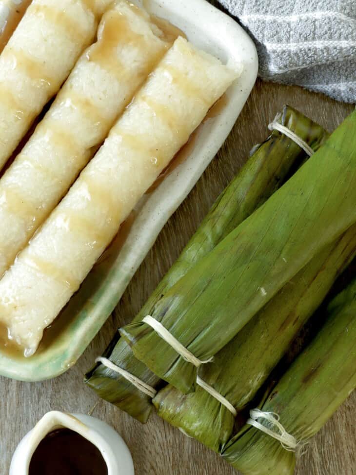 Suman Malagkit With Coconut Caramel Sauce Kawaling Pinoy