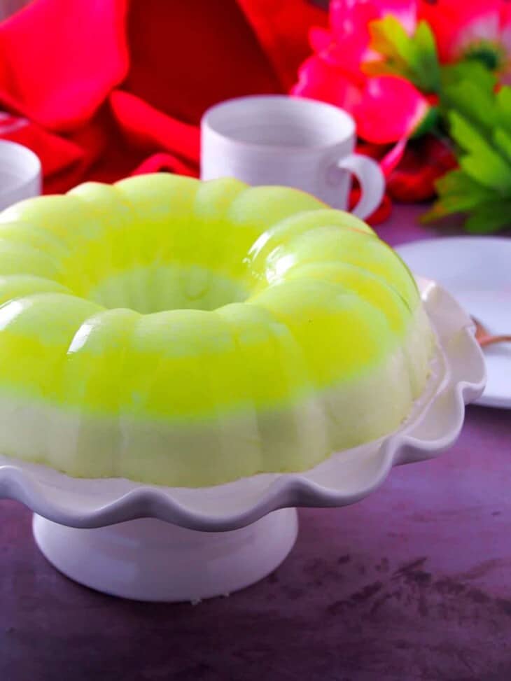 Easy Two Layer Buko Pandan Gelatin Kawaling PInoy