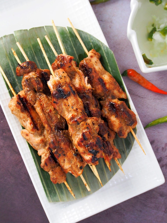Sweet Mango Barbecue Chicken Skewers - Kawaling Pinoy