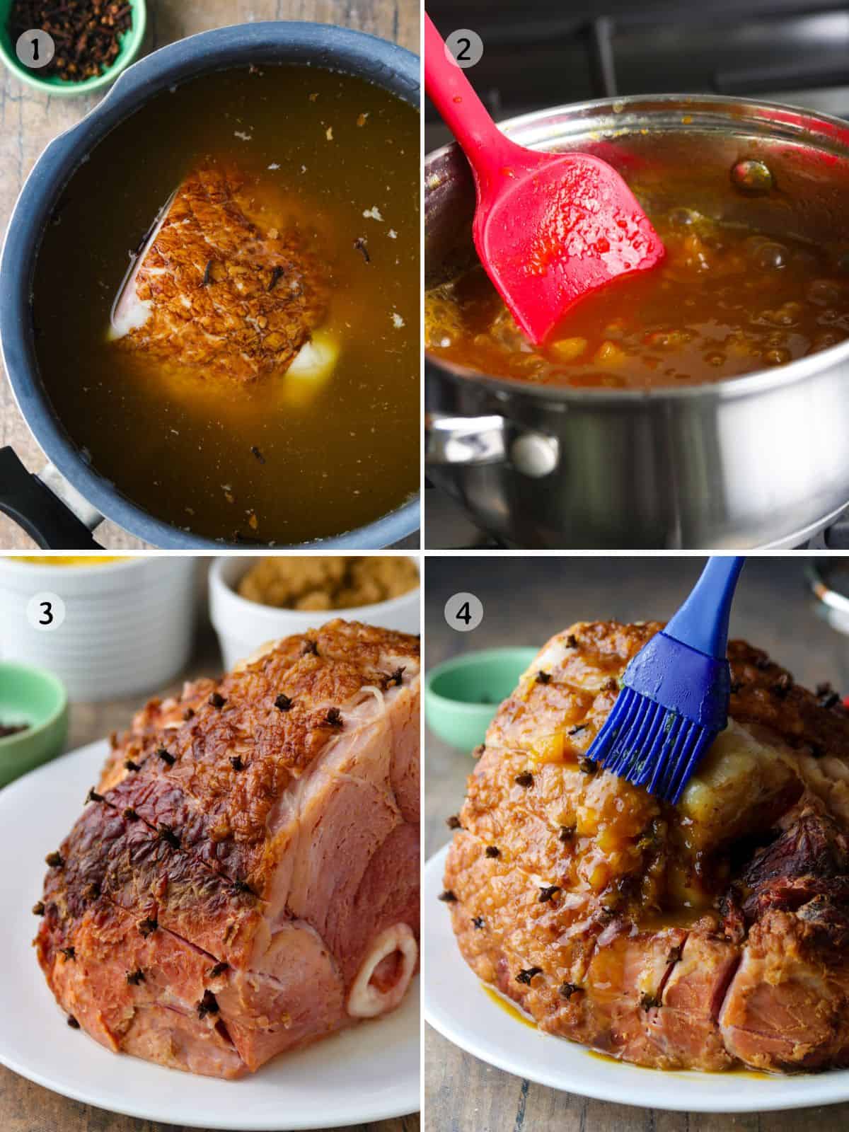 Filipino-style Pineapple Glazed Ham.