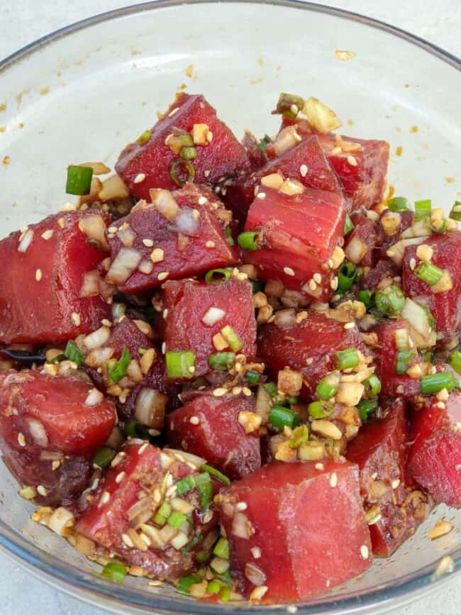 Ahi Shoyu Poke - Kawaling Pinoy