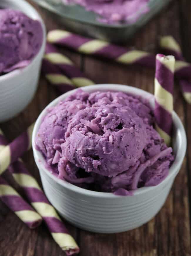 Ube Macapuno Ice Cream - Kawaling Pinoy