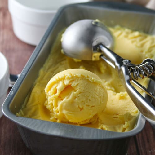 Mango Ice Cream Recipe  The Flavours of Kitchen