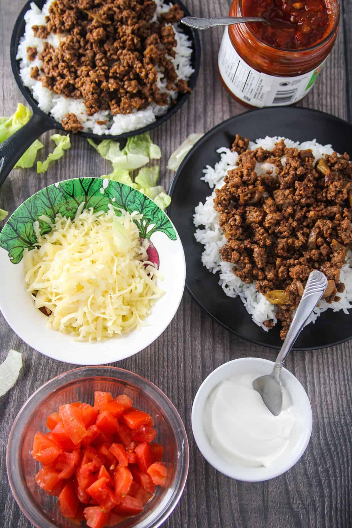 Okinawa Taco Rice Recipe with Cauliflower Rice - Asian Keto Kitchen