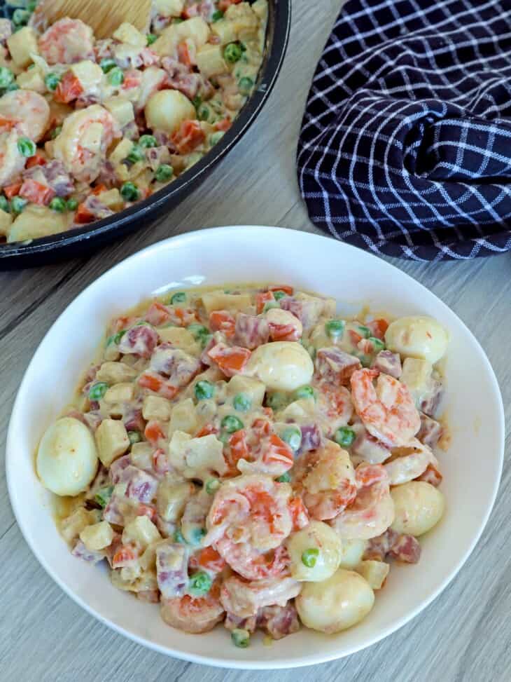 Creamy Sipo Egg With Shrimp And Ham Kawaling Pinoy