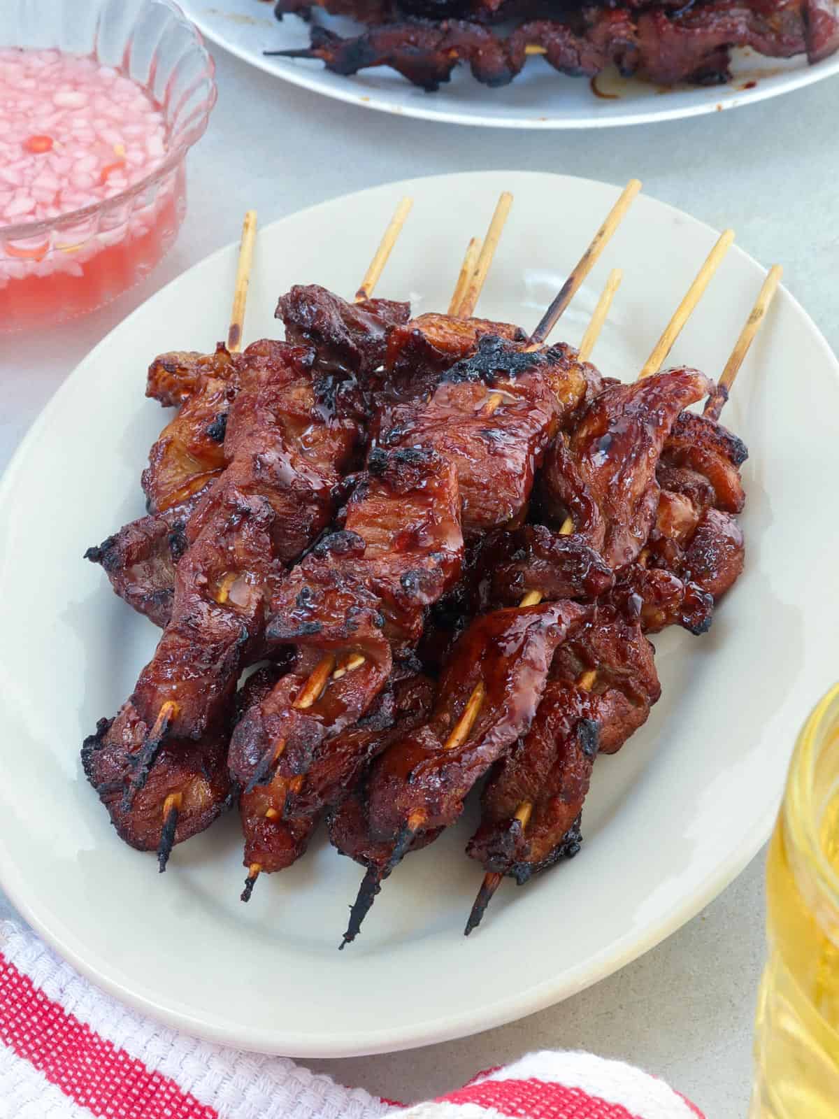 Filipino Pork Barbecue on - Pinoy Kawaling Stick a