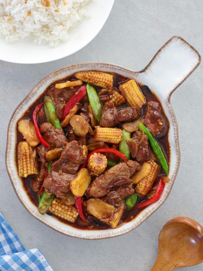 Beef and Baby Corn Stir-fry - Kawaling Pinoy
