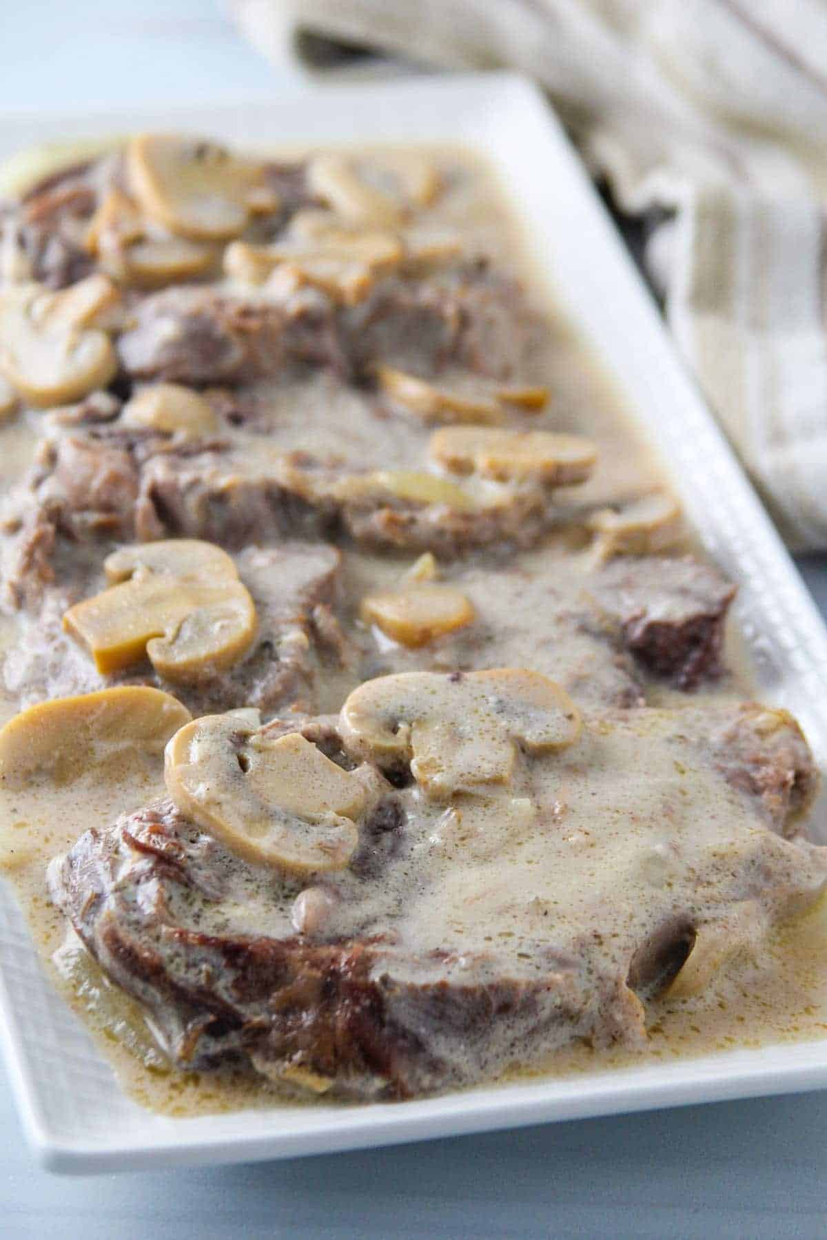 Creamy Beef in Mushroom Sauce - Kawaling Pinoy