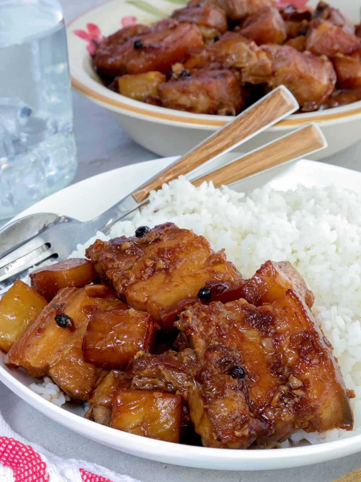 Easy Pork Hamonado With Pork Belly - Kawaling Pinoy