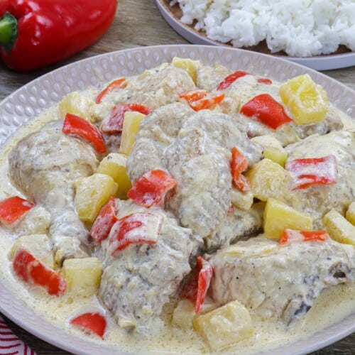 Pininyahang Manok (Creamy Pineapple Chicken) - Kawaling Pinoy