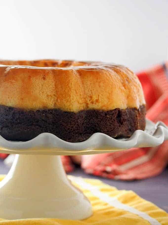 Impossible Flan (Chocoflan) – CountyBakerMom