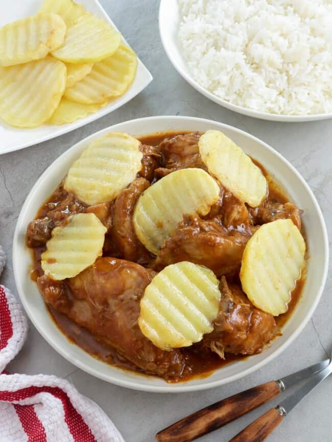 Pineapple Chicken Afritada - Kawaling Pinoy