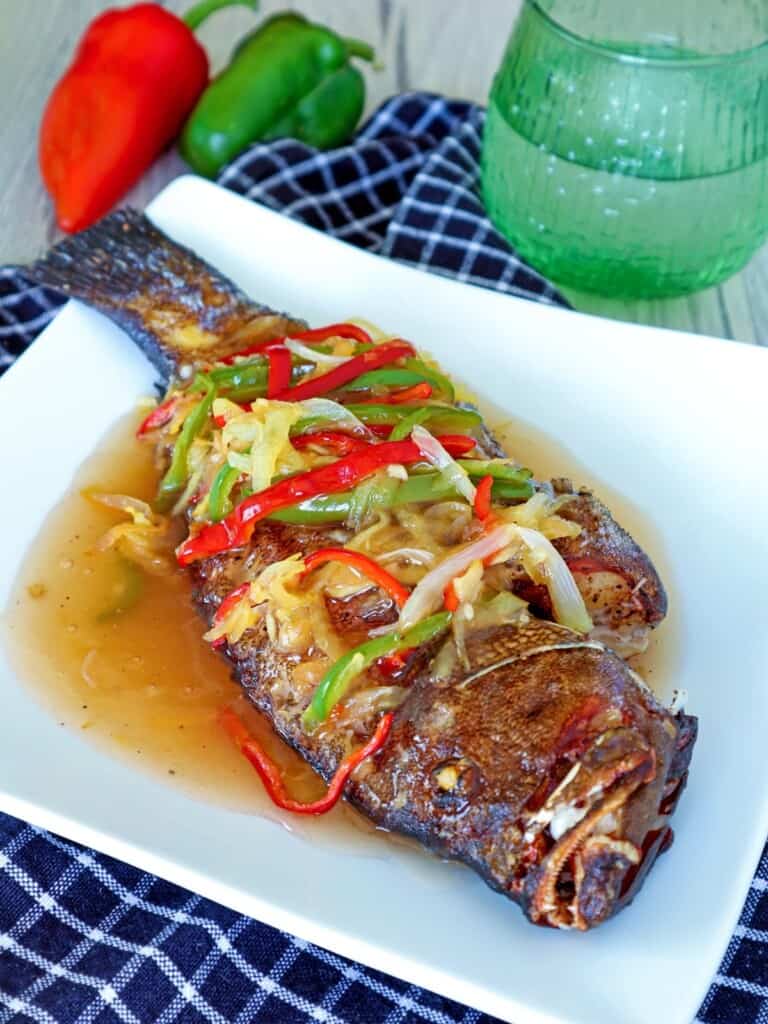 Escabeche Lapu Lapu Filipino Sweet And Sour Fish Kawaling Pinoy