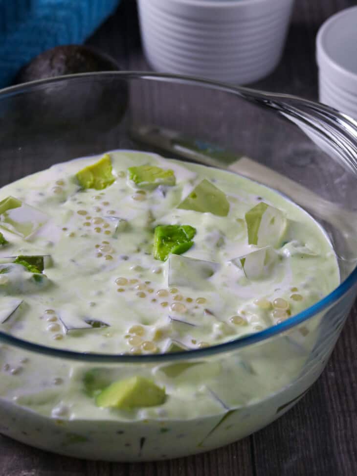 Avocado Sago Jelly Dessert - Kawaling Pinoy