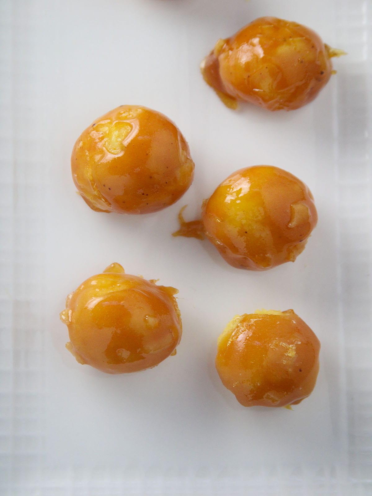 Yema Candies on a white platter.