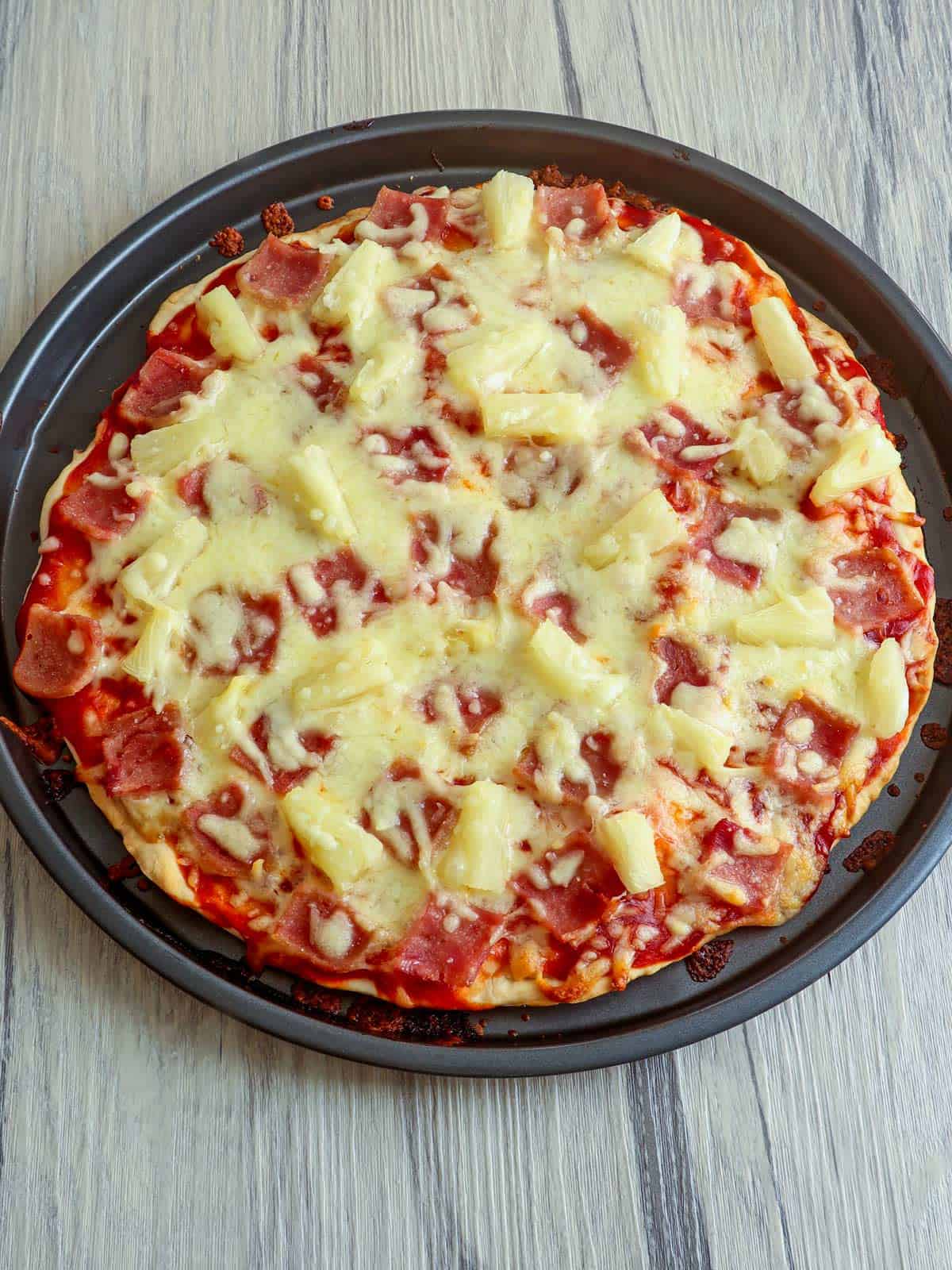 No-Yeast Hawaiian Pizza – Kawaling Pinoy